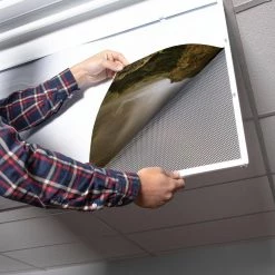 Waterfall 006 2 ft. x 2 ft. Fluorescent Light Filters by OCTO LIGHTS 12 Waterfall 006 2 ft. x 2 ft. Fluorescent Light Filters by OCTO LIGHTS -OCTO LIGHTS Shop octo lights ceiling light parts wat 006 2x2 1f 1000