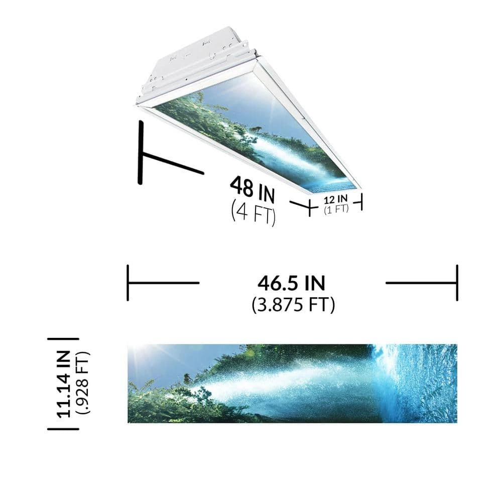 Waterfall 008 1 ft. x 4 ft. Fluorescent Light Filters by OCTO LIGHTS 4 Waterfall 008 1 ft. x 4 ft. Fluorescent Light Filters by OCTO LIGHTS - Image 2