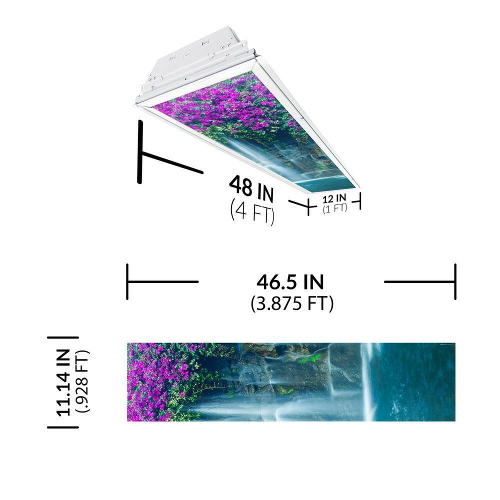 Waterfall 009 1 ft. x 4 ft. Fluorescent Light Filters by OCTO LIGHTS 4 Waterfall 009 1 ft. x 4 ft. Fluorescent Light Filters by OCTO LIGHTS - Image 2