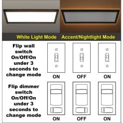 48 in. x 15 in. Low Profile Oil Rubbed Bronze Color Selectable LED Flush Mount Ceiling Light w/Night Light Feature by Commercial Electric -OCTO LIGHTS Shop oil rubbed bronze 4x15 commercial electric flush mount lights 56702111 c3 1000