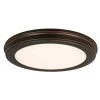 15 in. Oil-Rubbed Bronze LED Ceiling Flush Mount with White Acrylic Shade (2-Pack) by Commercial Electric -OCTO LIGHTS Shop oil rubbed bronze commercial electric flush mount lights jju3011ll 2 2pk orb 64 1000