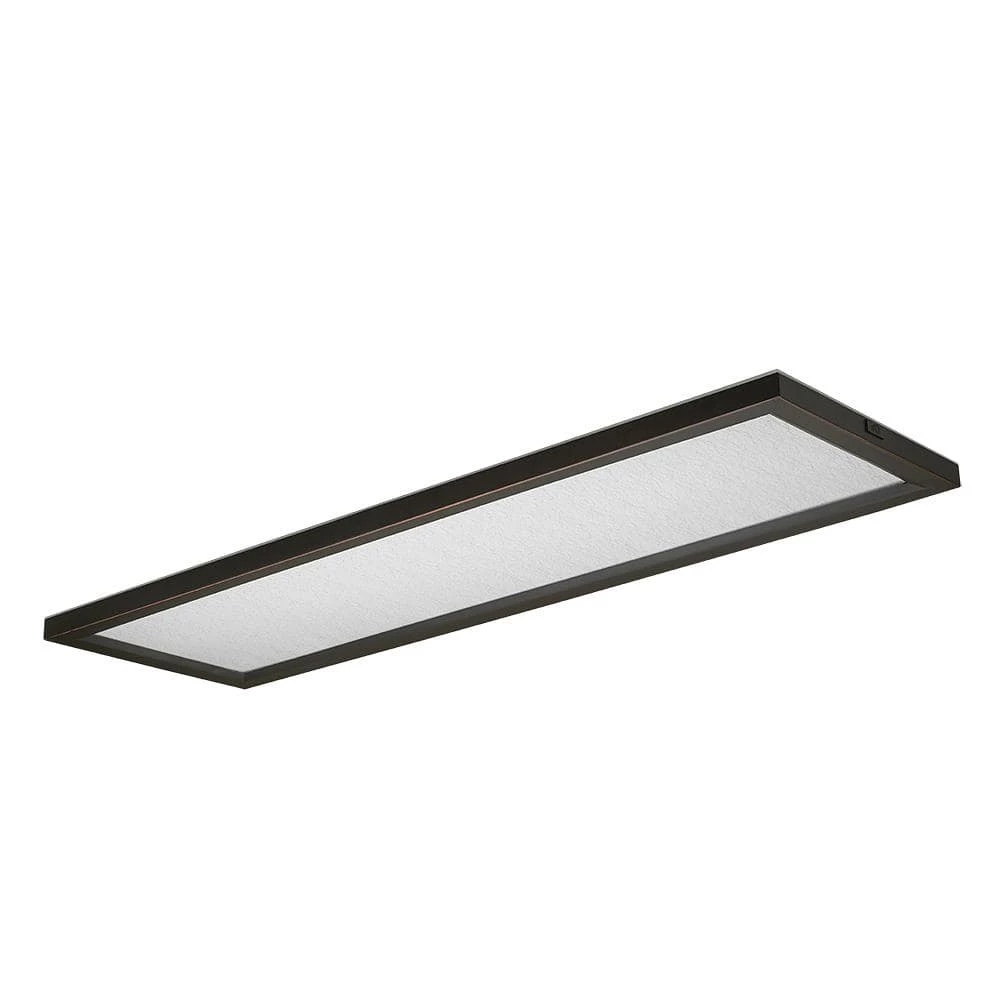 48 in. x 15 in. Low Profile Oil Rubbed Bronze Color Selectable LED Flush Mount Light w/Night Light Feature Crackle Lens by Commercial Electric 12 48 in. x 15 in. Low Profile Oil Rubbed Bronze Color Selectable LED Flush Mount Light w/Night Light Feature Crackle Lens by Commercial Electric - Image 10