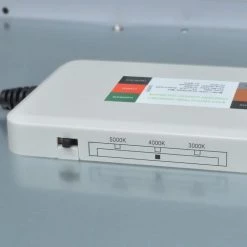 Sebastian 48 in. x 13 in. Farmhouse Gray with Black CCT Selectable LED Flush Mount Ceiling Light 4000 Dimmable Lumens by Commercial Electric -OCTO LIGHTS Shop rustic gray commercial electric flush mount lights fp1236dgr48lf4h 44 1000