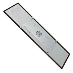 Sebastian 48 in. x 13 in. Farmhouse Gray with Black CCT Selectable LED Flush Mount Ceiling Light 4000 Dimmable Lumens by Commercial Electric -OCTO LIGHTS Shop rustic gray commercial electric flush mount lights fp1236dgr48lf4h c3 1000