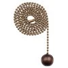 36 in. Walnut and Antique Brass Wood Ball Pull Chain for Ceiling Fans and Lights by Commercial Electric -OCTO LIGHTS Shop walnut and antique brass commercial electric ceiling fan pull chains 82425 64 1000
