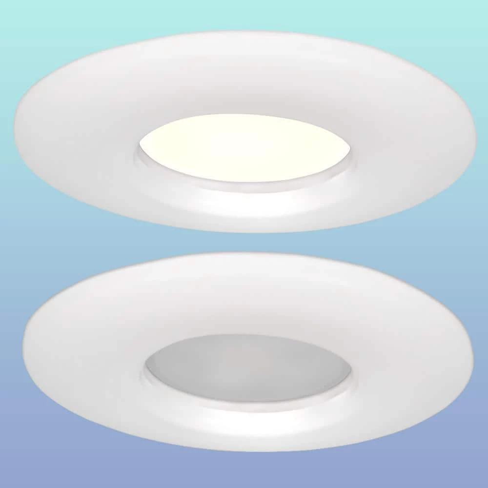 5 in. Mini Closet Light LED Flush Mount with White and Bronze Trims Fits 3.5 in. 4 in. Junction Boxes 7-Watts 650 Lumens by Commercial Electric 12 5 in. Mini Closet Light LED Flush Mount with White and Bronze Trims Fits 3.5 in. 4 in. Junction Boxes 7-Watts 650 Lumens by Commercial Electric - Image 10