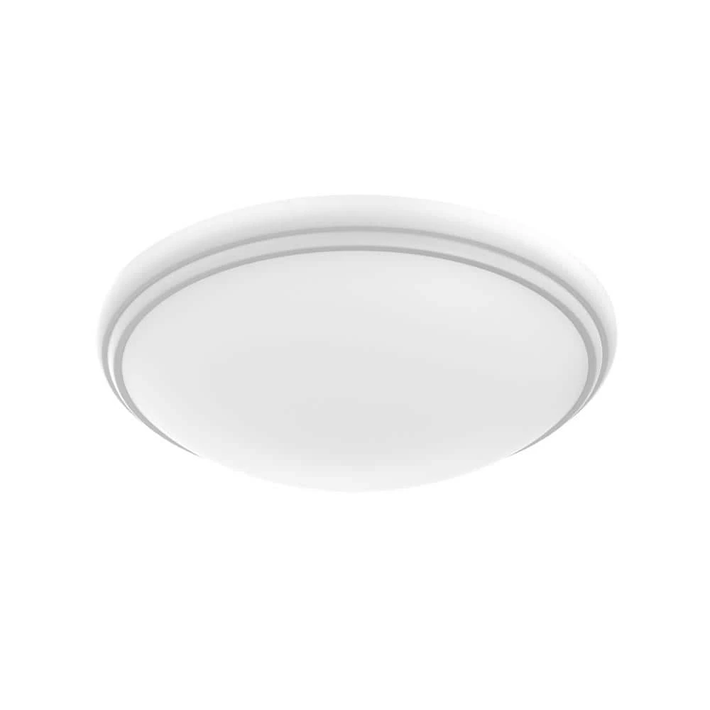 12 in. White and Matte Black Selectable LED Flush Mount with Interchangeable Trim by Commercial Electric 5 12 in. White and Matte Black Selectable LED Flush Mount with Interchangeable Trim by Commercial Electric - Image 3