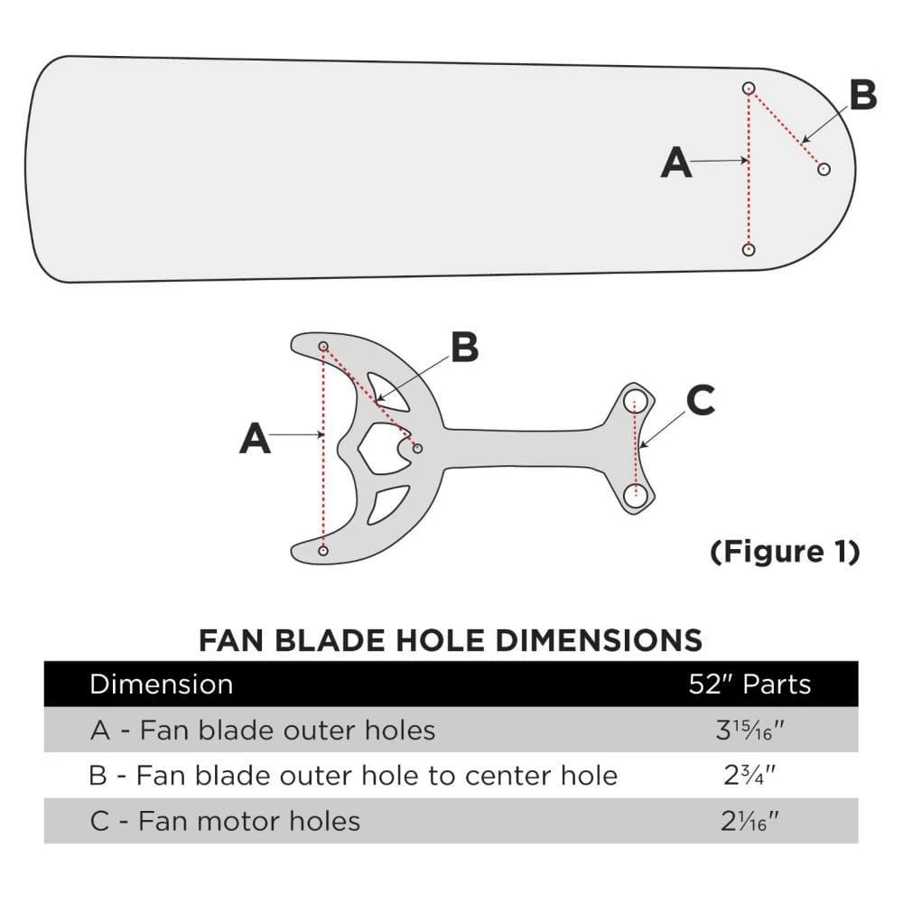 White Fan Blade Arms (5-Pack) for 52 in. Ceiling Fans by Commercial Electric 4 White Fan Blade Arms (5-Pack) for 52 in. Ceiling Fans by Commercial Electric - Image 2