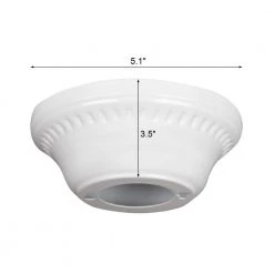 White Cathedral Ceiling Canopy Kit by Commercial Electric 7 White Cathedral Ceiling Canopy Kit by Commercial Electric -OCTO LIGHTS Shop white commercial electric ceiling light parts 82715 c3 1000
