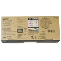 Oval 11-Watt Equivalent Integrated LED White Emergency Light with Ni-Cad 3.6-Volt Battery by Commercial Electric -OCTO LIGHTS Shop white commercial electric emergency exit lights emledov120277 fa 1000