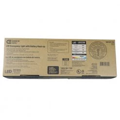 Rectangle 11-Watt Equivalent Integrated LED White Emergency Light with Ni-Cad 6.0-Volt Battery by Commercial Electric -OCTO LIGHTS Shop white commercial electric emergency exit lights emledrect120277 fa 1000