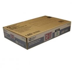 14-Watt Equivalent Integrated LED White Exit Sign with Ni-Cad 4.8-Volt Battery by Commercial Electric 14 14-Watt Equivalent Integrated LED White Exit Sign with Ni-Cad 4.8-Volt Battery by Commercial Electric -OCTO LIGHTS Shop white commercial electric emergency exit lights exledrg120277 44 1000