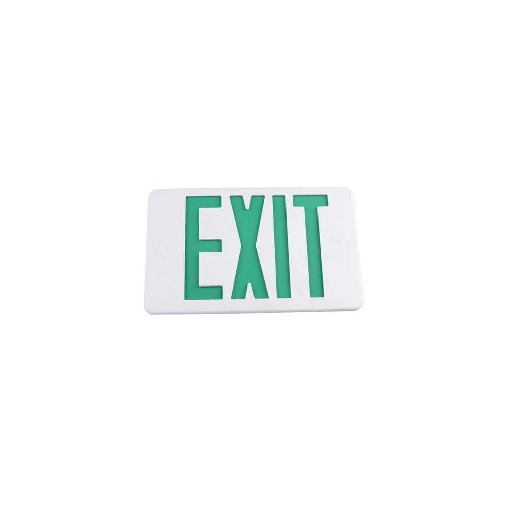 14-Watt Equivalent Integrated LED White Exit Sign with Ni-Cad 4.8-Volt Battery by Commercial Electric 5 14-Watt Equivalent Integrated LED White Exit Sign with Ni-Cad 4.8-Volt Battery by Commercial Electric - Image 3