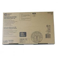 14-Watt Equivalent Integrated LED White Exit Sign with Ni-Cad 4.8-Volt Battery by Commercial Electric 16 14-Watt Equivalent Integrated LED White Exit Sign with Ni-Cad 4.8-Volt Battery by Commercial Electric -OCTO LIGHTS Shop white commercial electric emergency exit lights exledrg120277 76 1000