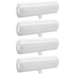 18 in. LED Flush Mount Closet Light 270 Degree Adjustable Motion Sensor and Hold Times 1200 Lumens 4000K (4-Pack) by Commercial Electric