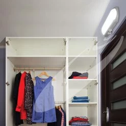 18 in. LED Flush Mount Closet Light 270 Degree Adjustable Motion Sensor and Hold Times 1200 Lumens 4000K (4-Pack) by Commercial Electric -OCTO LIGHTS Shop white commercial electric flush mount lights 53602141 4pk a0 1000