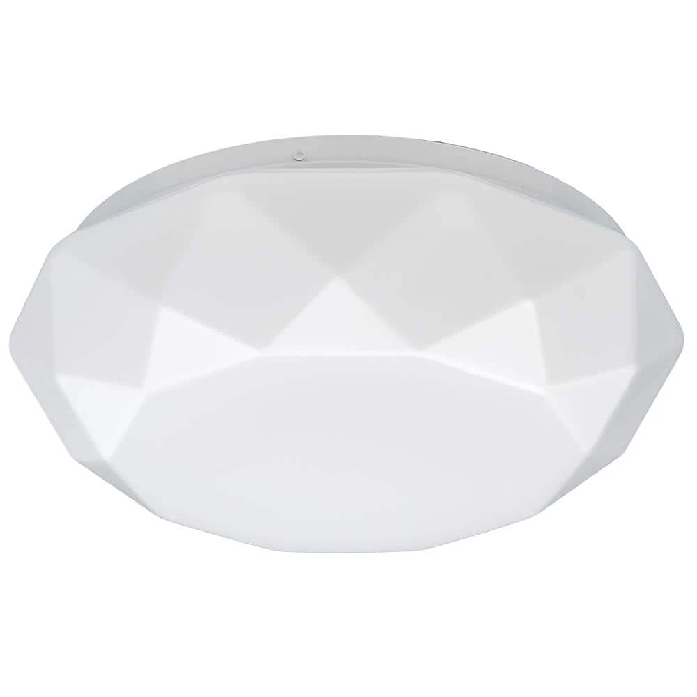 12 in. Diamond Color Selectable LED Flush Mount Ceiling Light 910 Lumens Dimmable (4-Pack) by Commercial Electric 8 12 in. Diamond Color Selectable LED Flush Mount Ceiling Light 910 Lumens Dimmable (4-Pack) by Commercial Electric - Image 6