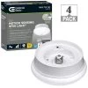 Spin Light 7 in. Motion Sensor LED Flush Mount Ceiling Light Customize Hold Times Closet Rated (4-Pack) by Commercial Electric -OCTO LIGHTS Shop white commercial electric flush mount lights 54606341 4pk 64 1000