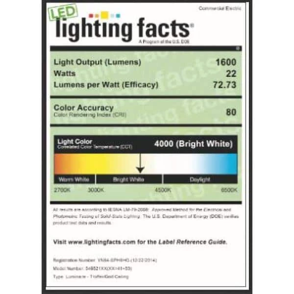 Spin Light 11 in. LED Flush Mount Ceiling Light High Output 1600 Lumens 22-Watt 4000K Bright White (4-Pack) by Commercial Electric 8 Spin Light 11 in. LED Flush Mount Ceiling Light High Output 1600 Lumens 22-Watt 4000K Bright White (4-Pack) by Commercial Electric - Image 6