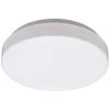 Low Profile 7 in. White Round 4000K Bright White LED Flush Mount Ceiling Light Fixture 810 Lumens Modern Smooth Cover by Commercial Electric -OCTO LIGHTS Shop white commercial electric flush mount lights 54663141 64 1000