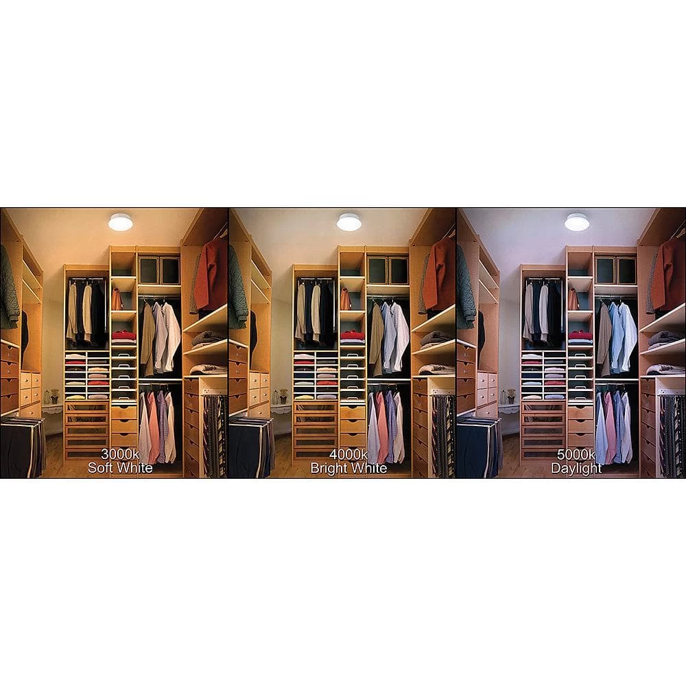 Spin Light 7 in. Closet Light Selectable CCT LED Flush Mount Laundry Room Hallway Stairway Lighting by Commercial Electric 10 Spin Light 7 in. Closet Light Selectable CCT LED Flush Mount Laundry Room Hallway Stairway Lighting by Commercial Electric - Image 8