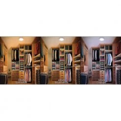 Spin Light 7 in. Closet Rated Selectable CCT LED Flush Mount Laundry Room Hallway Stairway Lighting (4-Pack) by Commercial Electric 16 Spin Light 7 in. Closet Rated Selectable CCT LED Flush Mount Laundry Room Hallway Stairway Lighting (4-Pack) by Commercial Electric -OCTO LIGHTS Shop white commercial electric flush mount lights 54690111 4pk 40 1000