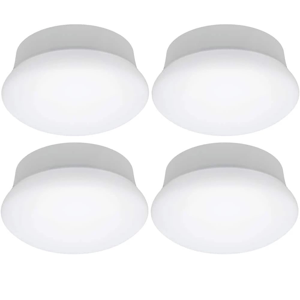 Spin Light 7 in. Closet Rated Selectable CCT LED Flush Mount Laundry Room Hallway Stairway Lighting (4-Pack) by Commercial Electric 3 Spin Light 7 in. Closet Rated Selectable CCT LED Flush Mount Laundry Room Hallway Stairway Lighting (4-Pack) by Commercial Electric