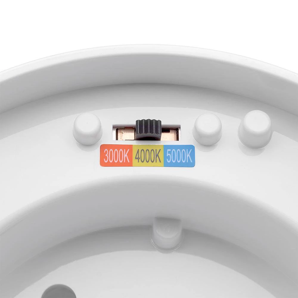 Spin Light 7 in. Closet Rated Selectable CCT LED Flush Mount Laundry Room Hallway Stairway Lighting (4-Pack) by Commercial Electric 8 Spin Light 7 in. Closet Rated Selectable CCT LED Flush Mount Laundry Room Hallway Stairway Lighting (4-Pack) by Commercial Electric - Image 6