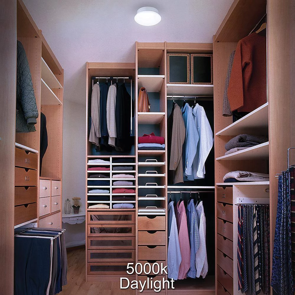 Spin Light 7 in. Closet Rated Selectable CCT LED Flush Mount Laundry Room Hallway Stairway Lighting (4-Pack) by Commercial Electric 13 Spin Light 7 in. Closet Rated Selectable CCT LED Flush Mount Laundry Room Hallway Stairway Lighting (4-Pack) by Commercial Electric - Image 11