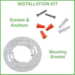 10 in. 18-Watt Color Selectable LED Flush Mount Disk Light J-Box Compatible Dimmable 1500 Lumens by Commercial Electric 19 10 in. 18-Watt Color Selectable LED Flush Mount Disk Light J-Box Compatible Dimmable 1500 Lumens by Commercial Electric -OCTO LIGHTS Shop white commercial electric flush mount lights 564131110 1f 1000