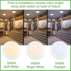 10 in. 18-Watt Color Selectable LED Flush Mount Disk Light J-Box Compatible Dimmable 1500 Lumens by Commercial Electric 14 10 in. 18-Watt Color Selectable LED Flush Mount Disk Light J-Box Compatible Dimmable 1500 Lumens by Commercial Electric -OCTO LIGHTS Shop white commercial electric flush mount lights 564131110 40 1000