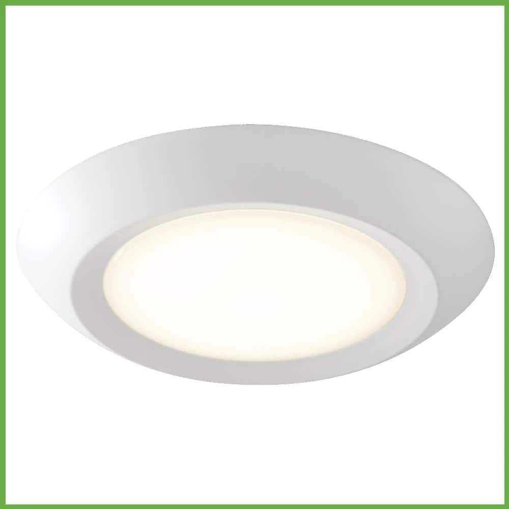 10 in. 18-Watt Color Selectable LED Flush Mount Disk Light J-Box Compatible Dimmable 1500 Lumens by Commercial Electric 11 10 in. 18-Watt Color Selectable LED Flush Mount Disk Light J-Box Compatible Dimmable 1500 Lumens by Commercial Electric - Image 9