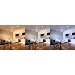 10 in. 18-Watt Color Selectable LED Flush Mount Disk Light J-Box Compatible Dimmable 1500 Lumens by Commercial Electric 18 10 in. 18-Watt Color Selectable LED Flush Mount Disk Light J-Box Compatible Dimmable 1500 Lumens by Commercial Electric -OCTO LIGHTS Shop white commercial electric flush mount lights 564131110 4f 1000