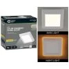 Low Profile 5 in. White Square LED Flush Mount with Night Light Feature J-Box Compatible Dimmable 500 Lumens by Commercial Electric -OCTO LIGHTS Shop white commercial electric flush mount lights 564161110 64 1000