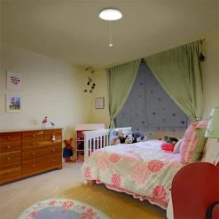 10 in. White Closet Light with Pull Chain LED Flush Mount Ceiling Light 900 Lumens 4000K Bright White by Commercial Electric -OCTO LIGHTS Shop white commercial electric flush mount lights 564221410 4f 1000