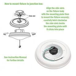 10 in. White Closet Light with Pull Chain LED Flush Mount Ceiling Light 900 Lumens 4000K Bright White by Commercial Electric -OCTO LIGHTS Shop white commercial electric flush mount lights 564221410 a0 1000