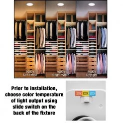 7.5 in. White Round Color Change CCT LED Flush Mount Ceiling Light Fixture w/ Night Light 3-Way Mount 800 Lumens by Commercial Electric -OCTO LIGHTS Shop white commercial electric flush mount lights 56568191 40 1000