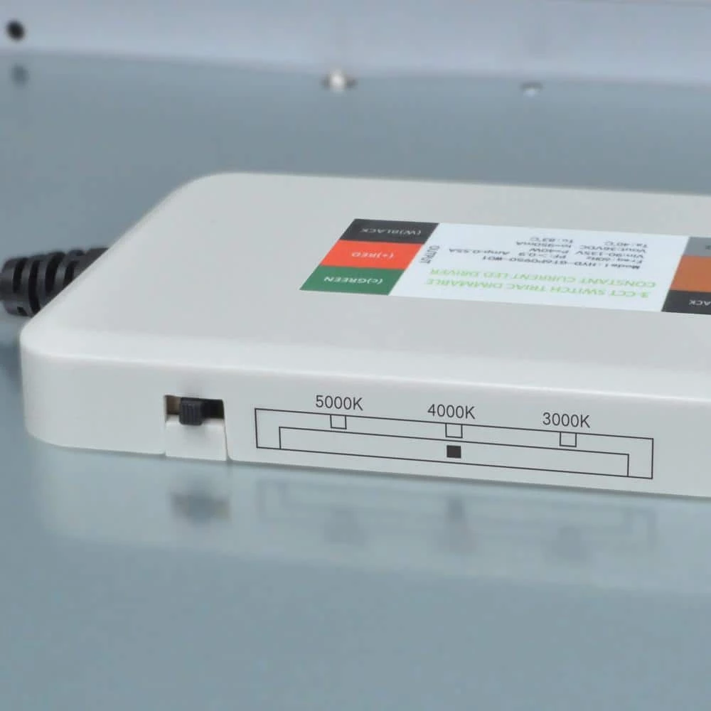 Augusta 50 in. x 15 in. Satin Nickel, White Frame CCT Selectable LED Flush Mount Ceiling Light 4000 Dimmable Lumens by Commercial Electric 12 Augusta 50 in. x 15 in. Satin Nickel, White Frame CCT Selectable LED Flush Mount Ceiling Light 4000 Dimmable Lumens by Commercial Electric - Image 10