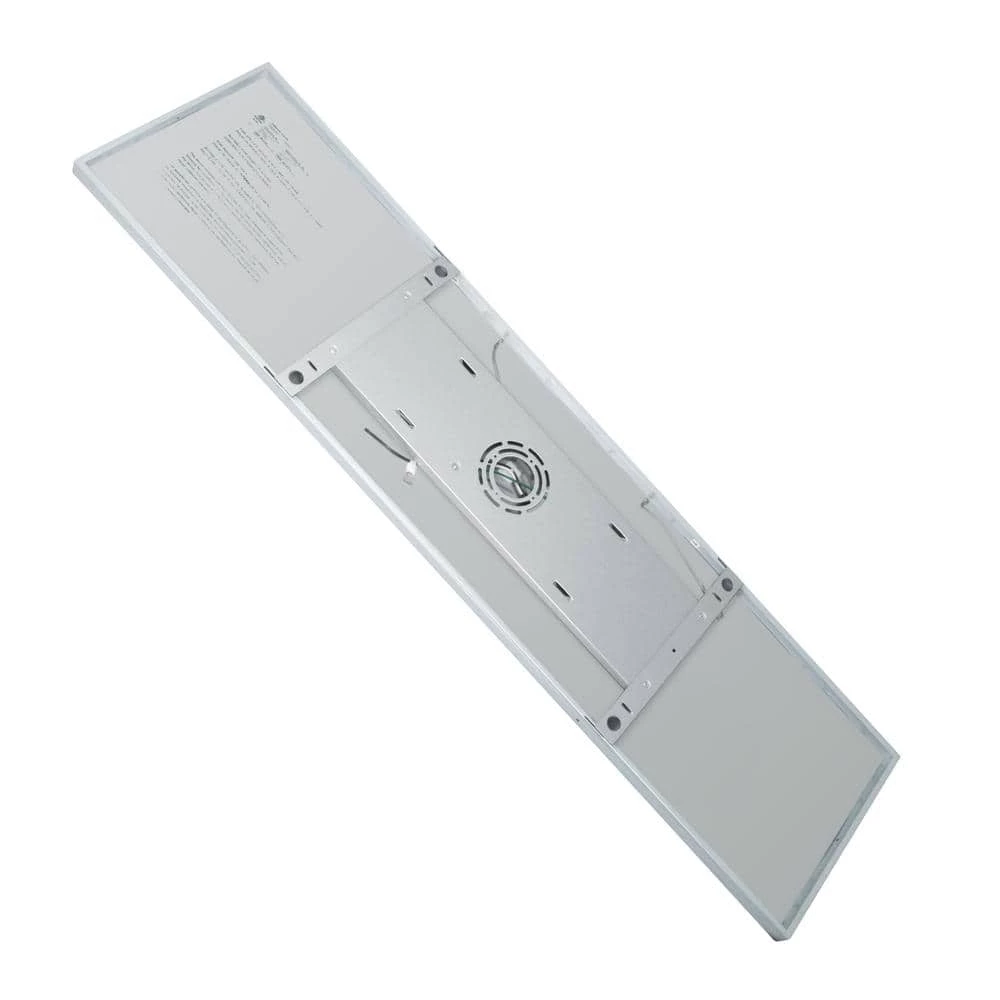 Augusta 50 in. x 15 in. Satin Nickel, White Frame CCT Selectable LED Flush Mount Ceiling Light 4000 Dimmable Lumens by Commercial Electric 9 Augusta 50 in. x 15 in. Satin Nickel, White Frame CCT Selectable LED Flush Mount Ceiling Light 4000 Dimmable Lumens by Commercial Electric - Image 7