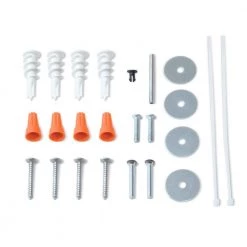 Sebastian 48 in. x 13 in. Modern White Satin Nickel CCT Selectable LED Flush Mount Ceiling Light 4000 Dimmable Lumens by Commercial Electric -OCTO LIGHTS Shop white commercial electric flush mount lights fp1236whw48lf4h 4f 1000