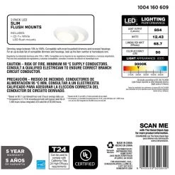 7 in. White LED Flush Mount (2-Pack) by Commercial Electric 15 7 in. White LED Flush Mount (2-Pack) by Commercial Electric -OCTO LIGHTS Shop white commercial electric flush mount lights jvj3011l 8 wht 66 1000