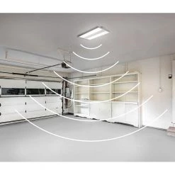 2 ft. 400-Watt Equivalent Integrated LED Motion Sensor White High Bay Light 5000K High Output 18000 Lumens Wet Rated by Commercial Electric -OCTO LIGHTS Shop white commercial electric high bay lights 50242161 4f 1000