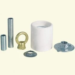 Porcelain Keyless Socket Adapter Kit by Commercial Electric