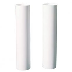 4 in. White Socket Covers (2-Pack) by Commercial Electric