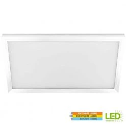 1 ft. x 2 ft. 23-Watt Dimmable White Integrated LED Edge-Lit Flat Panel Flush Mount Light with Color Changing CCT by Commercial Electric -OCTO LIGHTS Shop white commercial electric led panel lights fp1x2 4wy wh hd 77 1000