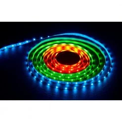 20 ft. Indoor LED RGB Tape Light with Remote Control by Commercial Electric 10 20 ft. Indoor LED RGB Tape Light with Remote Control by Commercial Electric -OCTO LIGHTS Shop white commercial electric led strip lights 17068 4f 1000