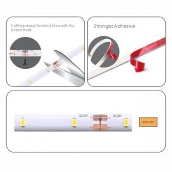 32 ft. Indoor/Outdoor Cuttable Non Re-Linkable Neutral White Strip Light Kit by Commercial Electric 11 32 ft. Indoor/Outdoor Cuttable Non Re-Linkable Neutral White Strip Light Kit by Commercial Electric -OCTO LIGHTS Shop white commercial electric led strip lights ls2835 32ft 1f 1000