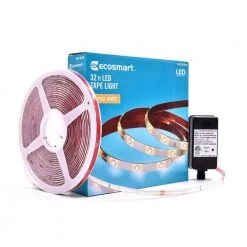 32 ft. Indoor/Outdoor Cuttable Non Re-Linkable Neutral White Strip Light Kit by Commercial Electric 10 32 ft. Indoor/Outdoor Cuttable Non Re-Linkable Neutral White Strip Light Kit by Commercial Electric -OCTO LIGHTS Shop white commercial electric led strip lights ls2835 32ft 4f 1000