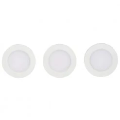 3-Light LED White Puck Light Kit by Commercial Electric