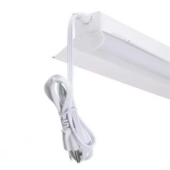 4 ft. 64-Watt Equivalent Integrated LED White Shop Light Linkable 3200 Lumens 4000K Bright White 5 ft. Cord Included by Commercial Electric -OCTO LIGHTS Shop white commercial electric shop lights 54103161 1d 1000